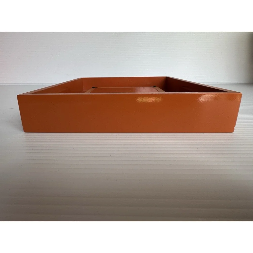 Orange Glossy Picture Frame Rectangular Modern Home Decor 11